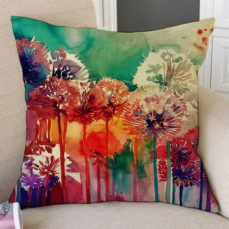 Watercolor Dandelion Flower Trees Abstract Painting Home Decoration Art Throw Pillow Case Nordic Cotton Linen Sofa Cushion Cover
Watercolor Dandelion Flower Trees Abstract Painting Home Decoration Art Throw Pillow Case Nordic Cotton Linen Sofa Cushion Cover
