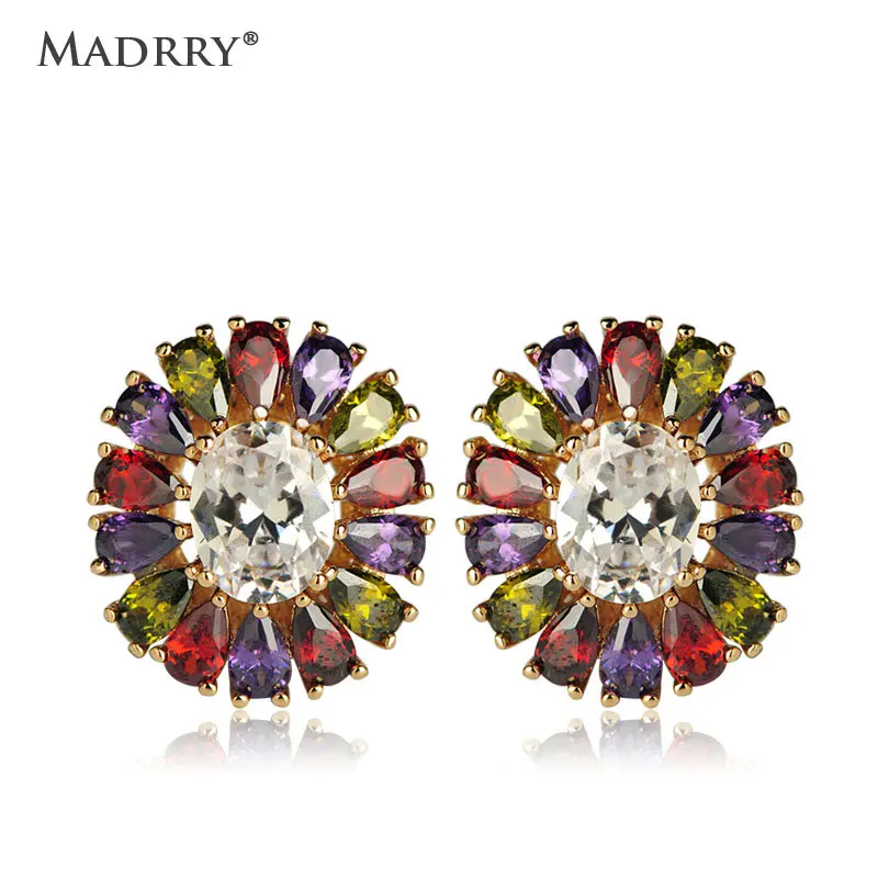 Madrry Oval Shape Zirconia Stones Stud Earrings For Women Girls Gathering Jewelry Six Color Copper Wedding Earring Piercing
Madrry Oval Shape Zirconia Stones Stud Earrings For Women Girls Gathering Jewelry Six Color Copper Wedding Earring Piercing