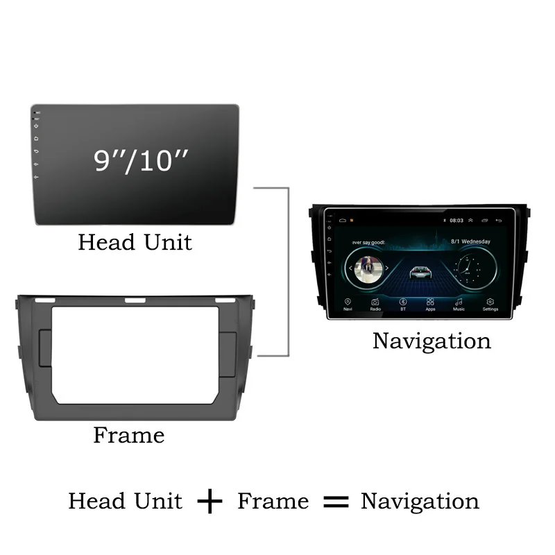 NaviTopia Android 8.1 Car DVD GPS Multimedia Audio Player For Toyota Camry 2018 Head Unit with Navigation | Автомобили и