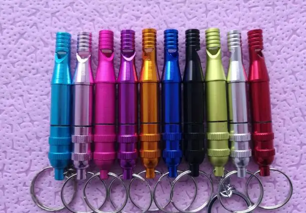 500PCS Aluminum whistle Keychain For Outdoor Emergency Survival Safety Sport Random Color Portable seal waterproof whistle
500PCS Aluminum whistle Keychain For Outdoor Emergency Survival Safety Sport Random Color Portable seal waterproof whistle