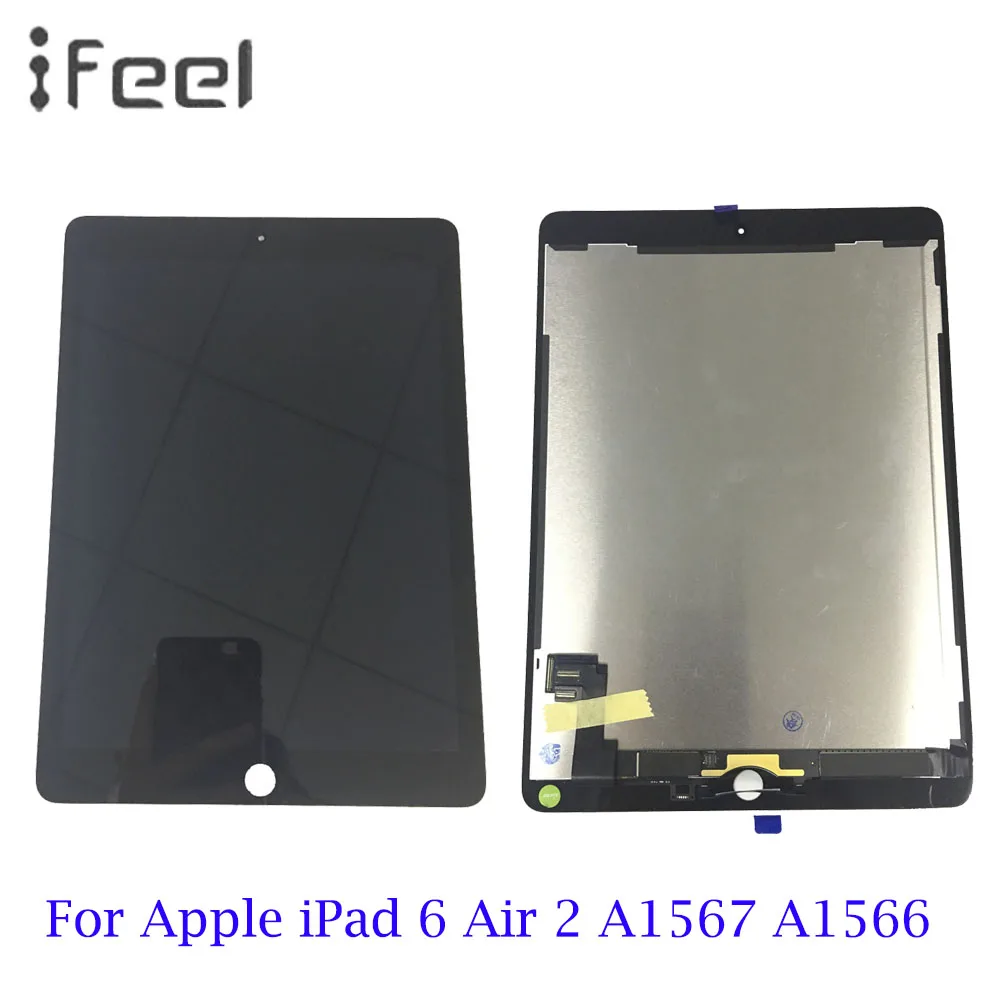 9 7 дюймовый для Apple iPad 6 Air 2 A1567 A1566 ЖК дисплей + кодирующий преобразователь