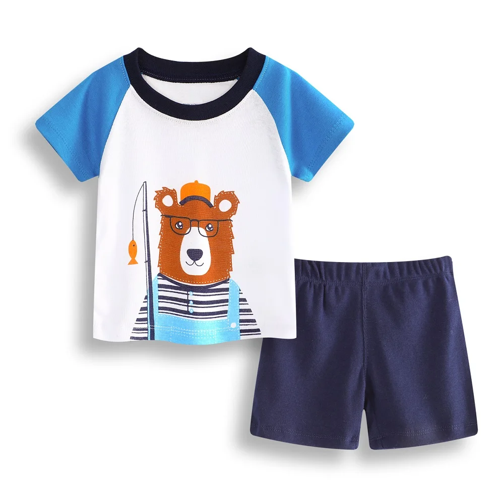 Cartoon Bear Baby Clothes Set Cotton Newborn T-Shirts Stripe Pant Boys Tee Shirts Clothing 2PCS Suit Outfit Infant Sport Suit
Cartoon Bear Baby Clothes Set Cotton Newborn T-Shirts Stripe Pant Boys Tee Shirts Clothing 2PCS Suit Outfit Infant Sport Suit