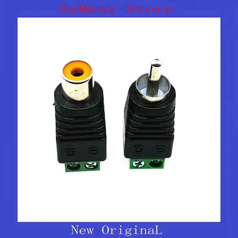 20PCS NEW RCA Connectors Male + Female Plug TO AV Screw Terminal Video AV Balun Adapter Connector
20PCS NEW RCA Connectors Male + Female Plug TO AV Screw Terminal Video AV Balun Adapter Connector