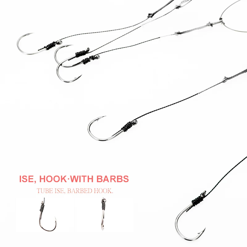 25pcs/lot String Fishing Hook Size 3# -13# Stainless Steel Rigs Swivel Sea Fishing Steel Wire String Fishhooks Tackle Tool Pesca
25pcs/lot String Fishing Hook Size 3# -13# Stainless Steel Rigs Swivel Sea Fishing Steel Wire String Fishhooks Tackle Tool Pesca