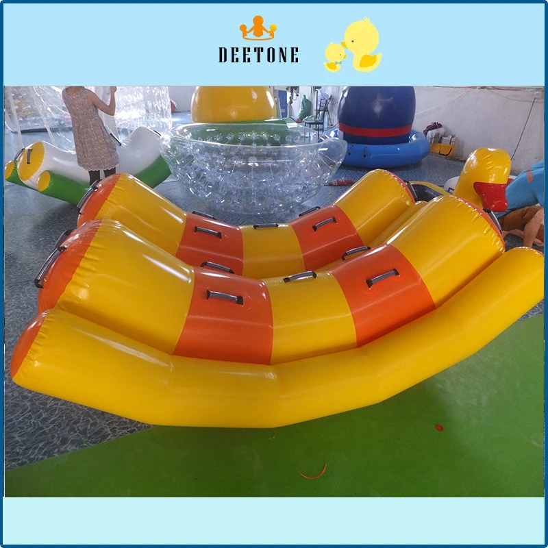Забавный надувной teeter totter на воде бассейн float для детской игры|Оборудование