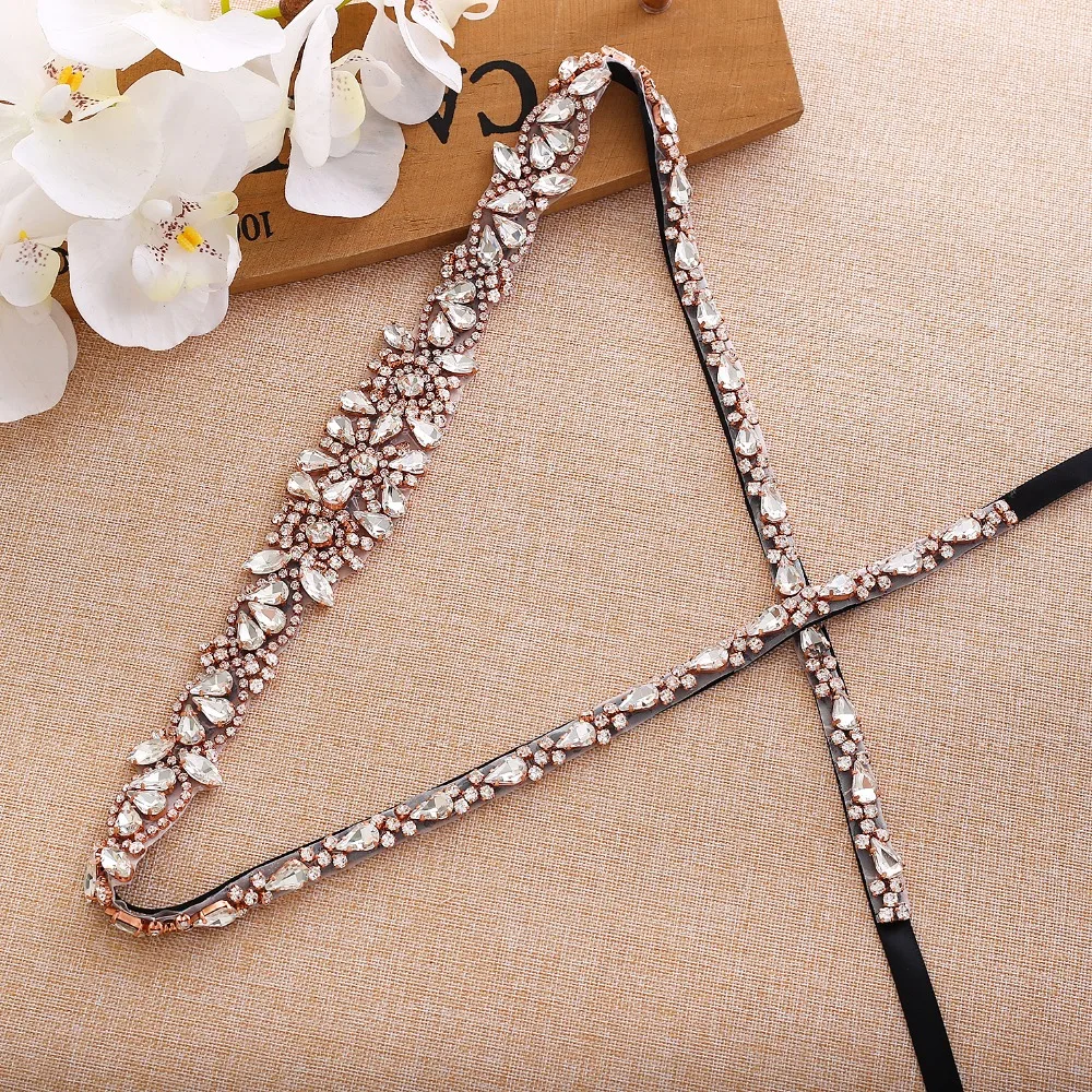 Bridal Belt Crystal Flower Wedding Sash Rose Gold Rhinestones Wedding Belt Sash For Bridemaids Dresses J138RG
Bridal Belt Crystal Flower Wedding Sash Rose Gold Rhinestones Wedding Belt Sash For Bridemaids Dresses J138RG