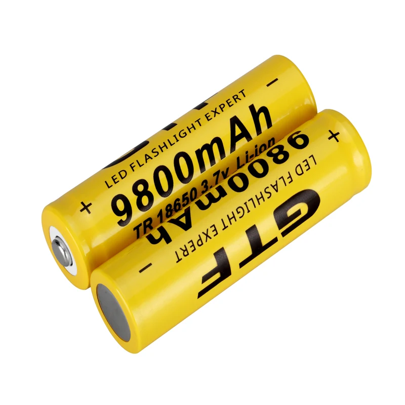 GTF 3 7 В 18650 аккумулятор 9800 мАч литий ионный светодиодный фонарик или электронные