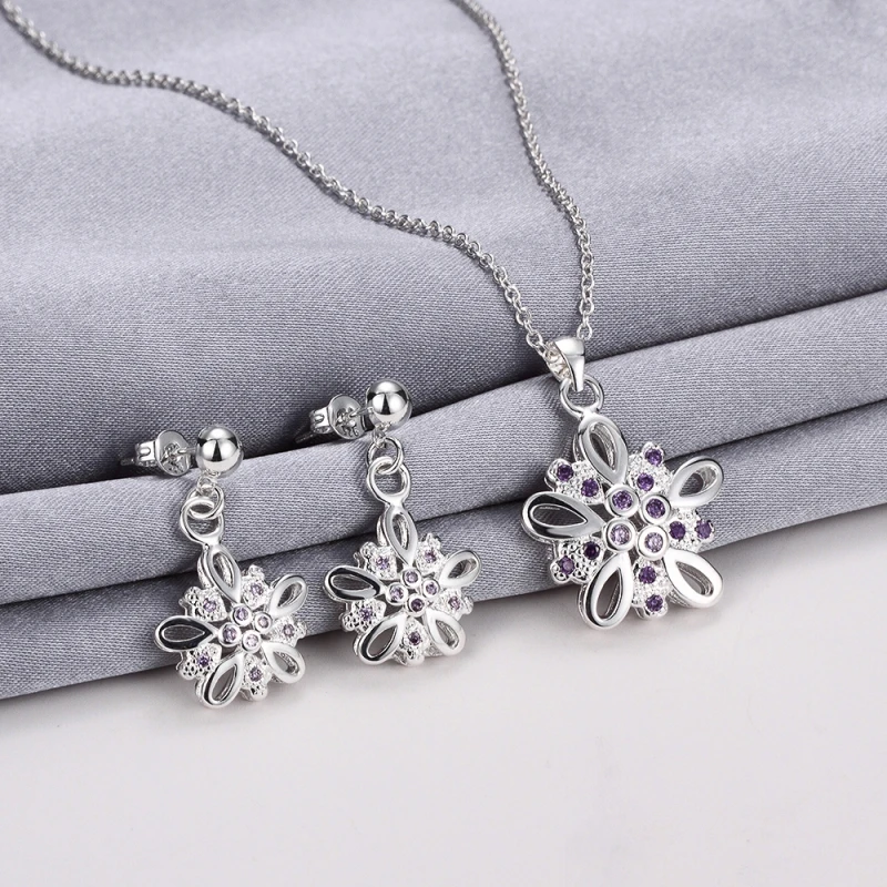 Garilina Latest Design Silver Color Purple CZ Choker Pendant Earrings Fashion Jewelry Sets For Women S2023
Garilina Latest Design Silver Color Purple CZ Choker Pendant Earrings Fashion Jewelry Sets For Women S2023
