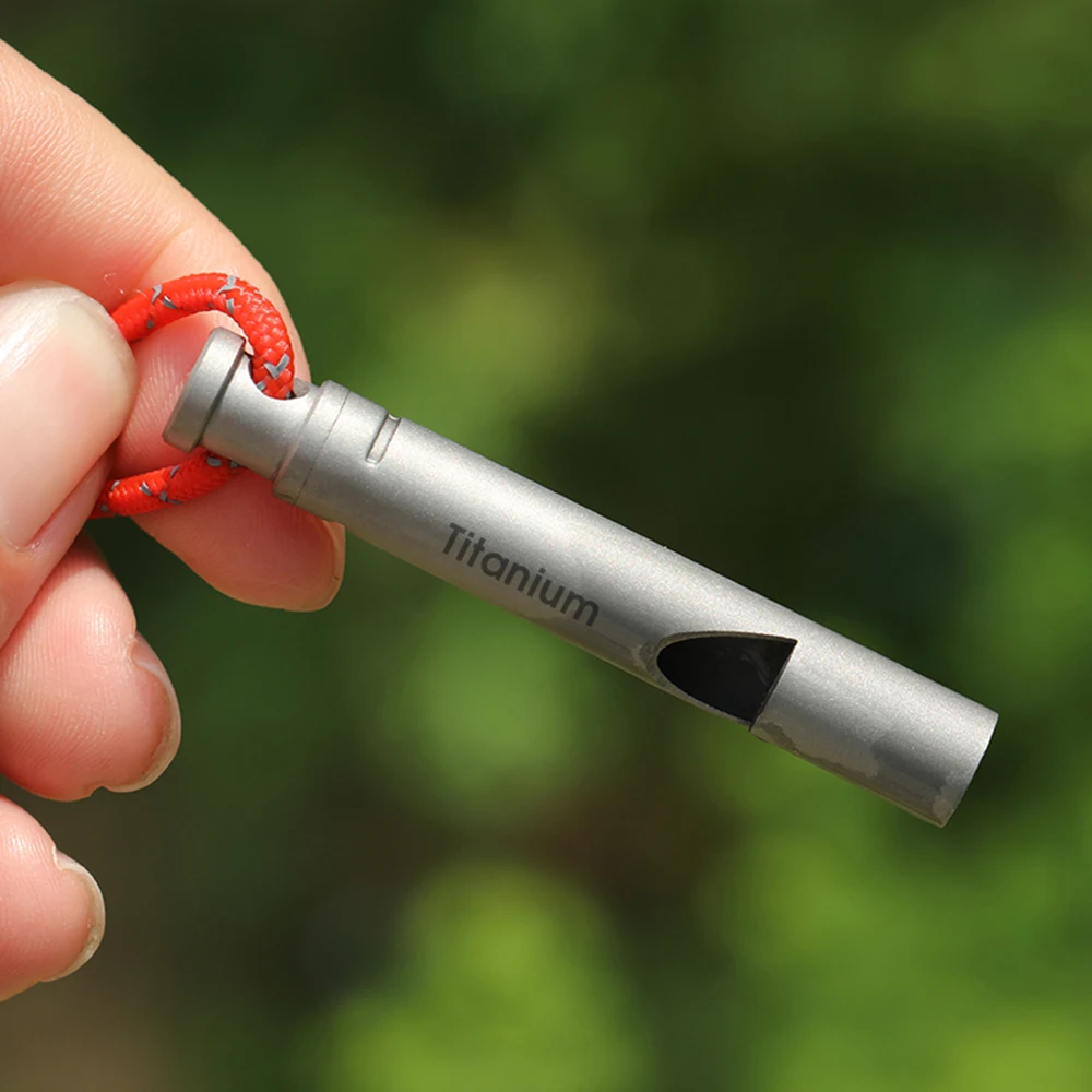 Titanium Emergency Whistle Outdoors High Decibel Whistle with Cord Portable Keychain Survival Whistle Multi Tool
Titanium Emergency Whistle Outdoors High Decibel Whistle with Cord Portable Keychain Survival Whistle Multi Tool