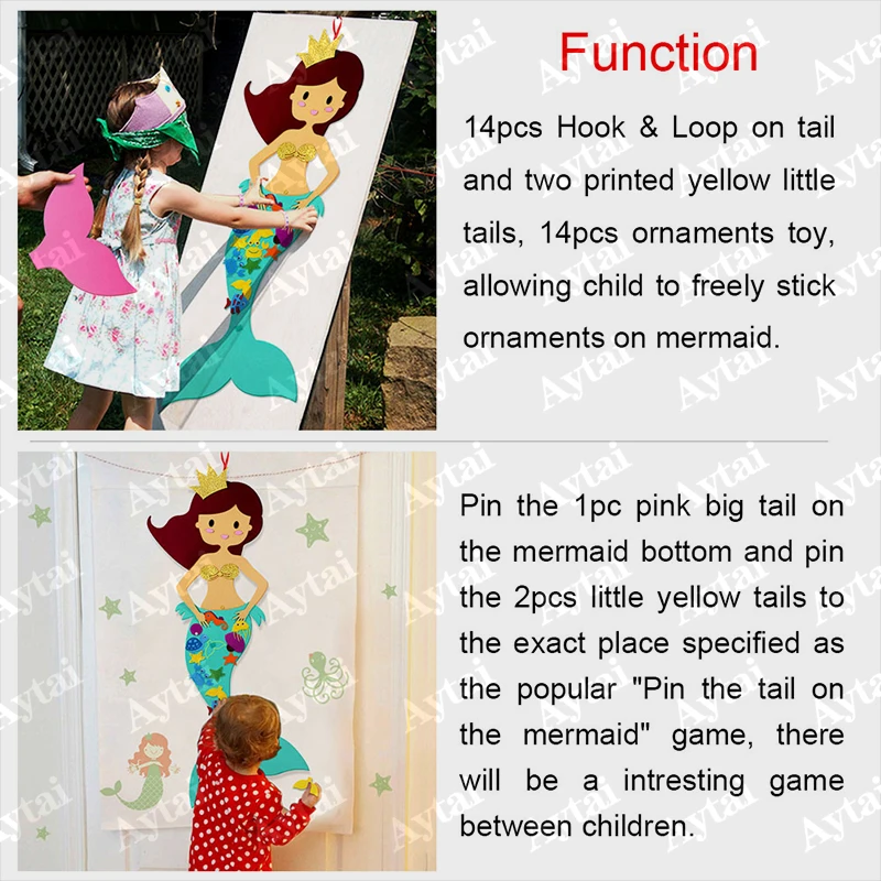OurWarm Mermaid Themed Birthday Party Supplies DIY Felt Mermaid Birthday Gifts Kids Mermaid Party Background Decorations
OurWarm Mermaid Themed Birthday Party Supplies DIY Felt Mermaid Birthday Gifts Kids Mermaid Party Background Decorations