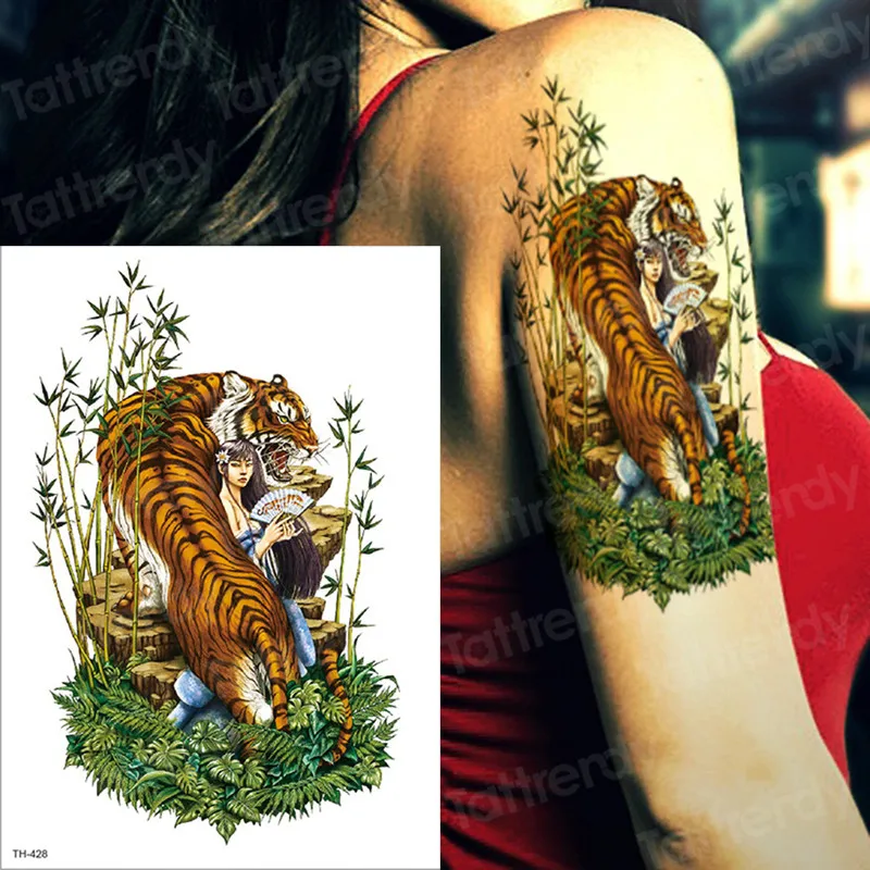2019new Halloween Flower Bird Decal Fake Women Men DIY Henna Body Art Tattoo Tiger bamboo girl Design Temporary Tattoo Sticker
2019new Halloween Flower Bird Decal Fake Women Men DIY Henna Body Art Tattoo Tiger bamboo girl Design Temporary Tattoo Sticker