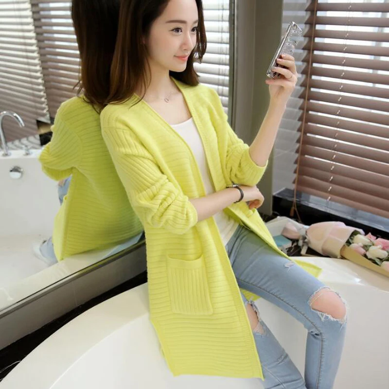2018 Autumn And Winter New Korean Large Size Women Loose Loose Thin Sweater Cardigan Solid Color Long Paragraph Sweater LY1027
2018 Autumn And Winter New Korean Large Size Women Loose Loose Thin Sweater Cardigan Solid Color Long Paragraph Sweater LY1027