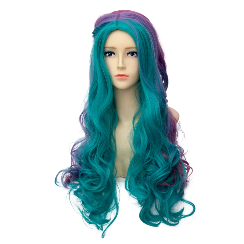 Braiding Style Long Curly Rainbow Wig Cosplay Costume Synthetic Hair Perucas Fashion Harajuku Lolita Long Colorful Hairpiece
Braiding Style Long Curly Rainbow Wig Cosplay Costume Synthetic Hair Perucas Fashion Harajuku Lolita Long Colorful Hairpiece