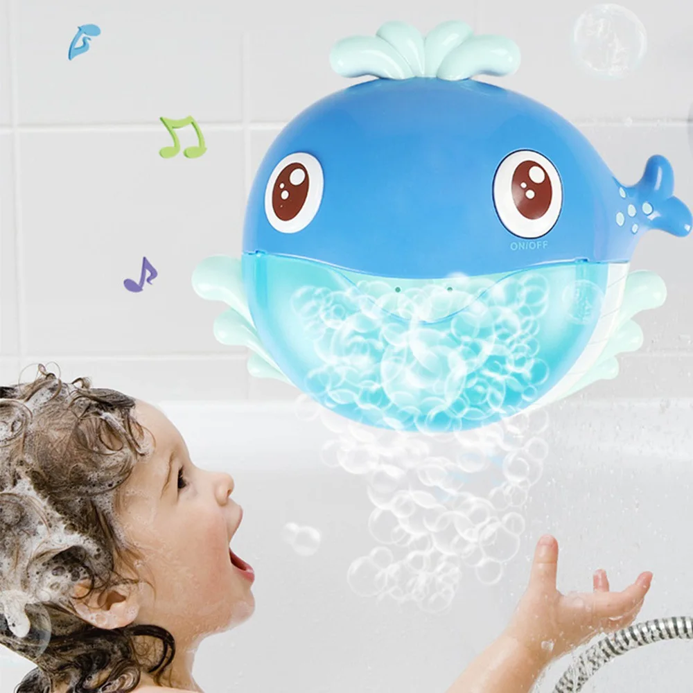 New Whale Bubble Blower Baby Bath Bubble Machine Music Bathing Bath Tool Cartoon Educational Toy
New Whale Bubble Blower Baby Bath Bubble Machine Music Bathing Bath Tool Cartoon Educational Toy