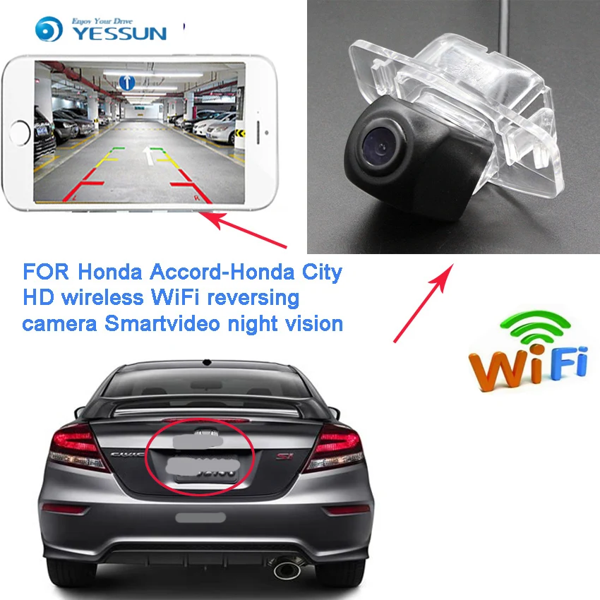 YESSUN Новое поступление для Honda City Fit Sedan2013 ~ 2015 CivicCiimo 2012 ночное видение обратная