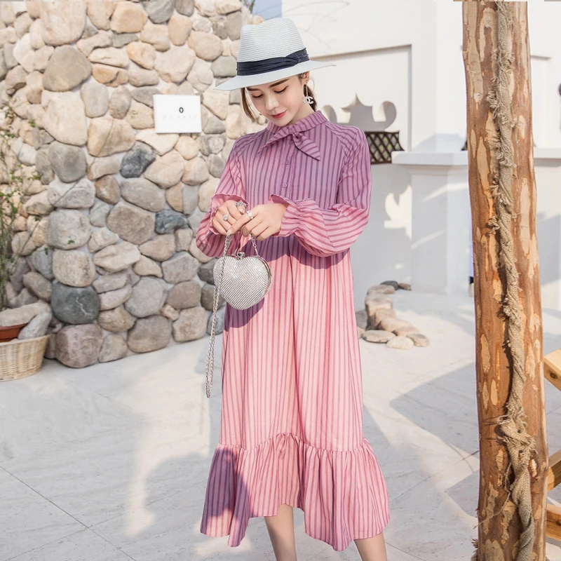 2019 new pregnant women breastfeeding long lantern sleeves striped bow pregnant women breastfeeding dress care
2019 new pregnant women breastfeeding long lantern sleeves striped bow pregnant women breastfeeding dress care