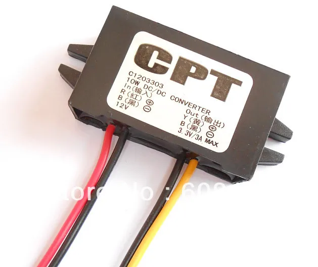DC 12V to 3.3V 3A 10W Regulator Converter Step Down Car Power Supply DC/DC Buck Waterproof
DC 12V to 3.3V 3A 10W Regulator Converter Step Down Car Power Supply DC/DC Buck Waterproof