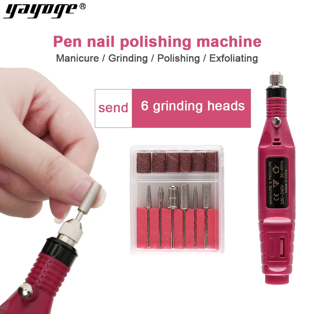 1set 6bits Power Drill Professional Electric Manicure Machine Nail Drill Pen Pedicure File Polish Shape Tool Feet Care Product
1set 6bits Power Drill Professional Electric Manicure Machine Nail Drill Pen Pedicure File Polish Shape Tool Feet Care Product
