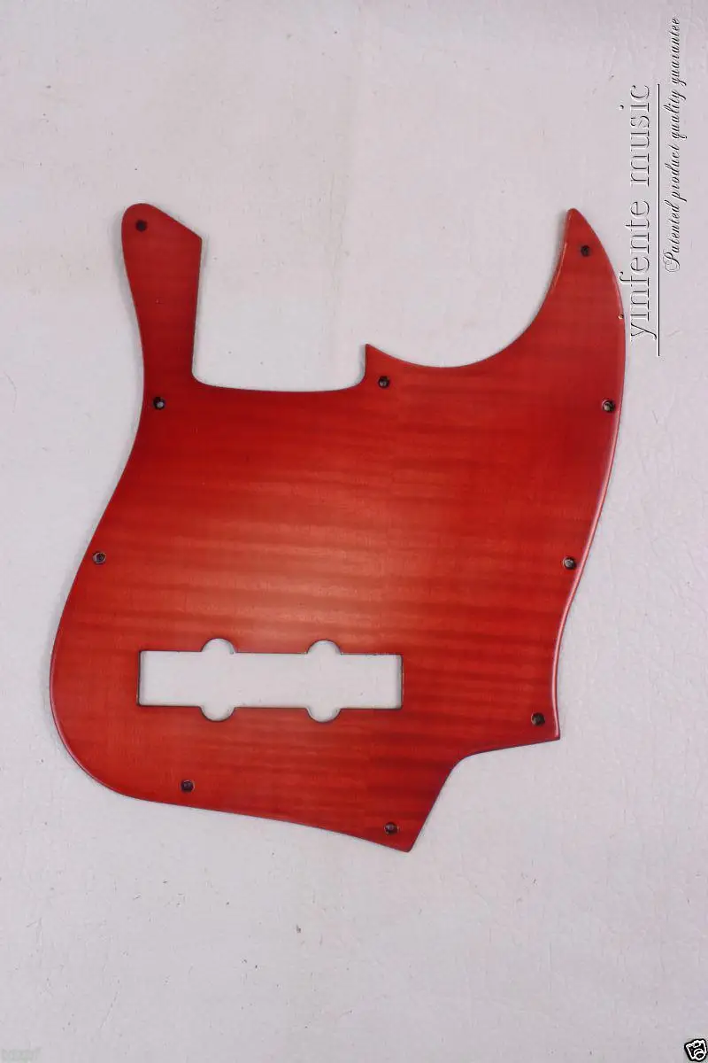 Electric Bass Guitar pickguard Maple wood Jazz Bass Jbass Guitar Red #1830
Electric Bass Guitar pickguard Maple wood Jazz Bass Jbass Guitar Red #1830