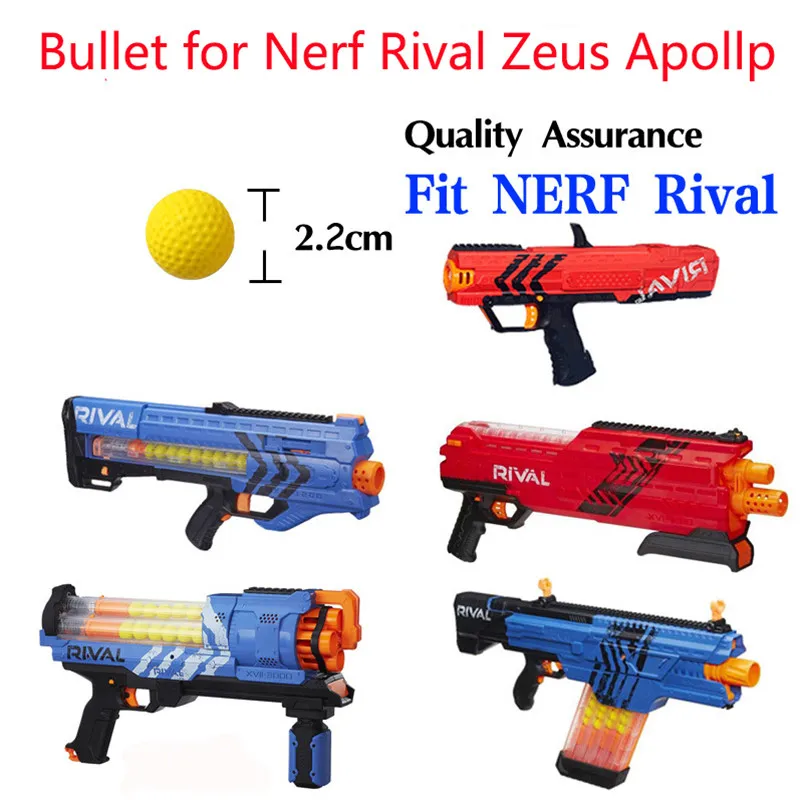 100 шт. шариковые пули для Nerf Rival Toy Gun Высокое качество Смешанные цвета Дартс Zeus Apollo