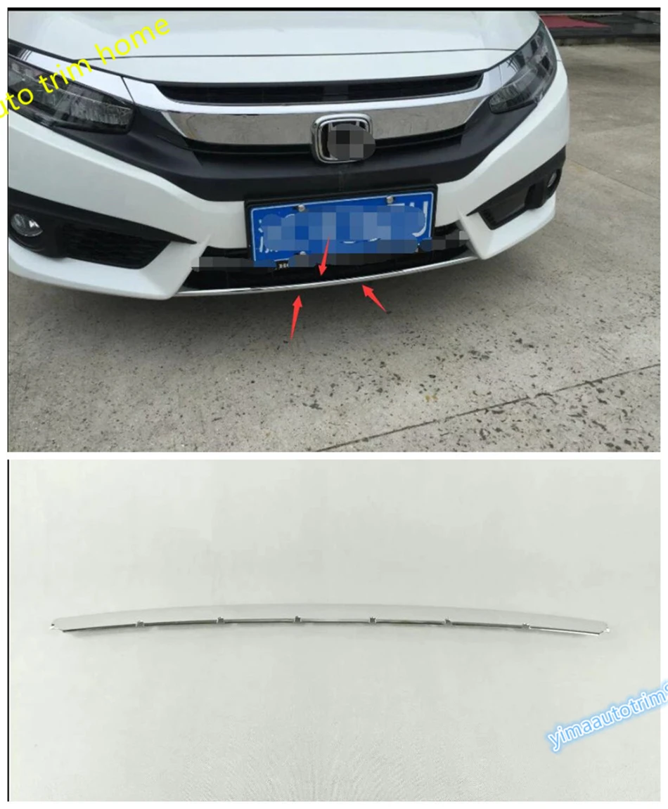 Lapetus Protection Kit For Honda Civic Sedan 2016 - 2019 ABS Chrome Front + Rear Lower Bumper Lid Cover Trim 2 Piece / Set
Lapetus Protection Kit For Honda Civic Sedan 2016 - 2019 ABS Chrome Front + Rear Lower Bumper Lid Cover Trim 2 Piece / Set