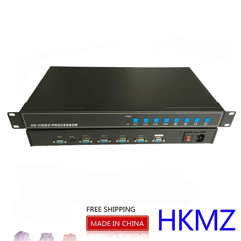 Видеоразветвитель высокой четкости 4ch 1080P HDMI/VGA 4 хост-устройства используют 1 монитор HD-видеопроцессор
Видеоразветвитель высокой четкости 4ch 1080P HDMI/VGA 4 хост-устройства используют 1 монитор HD-видеопроцессор