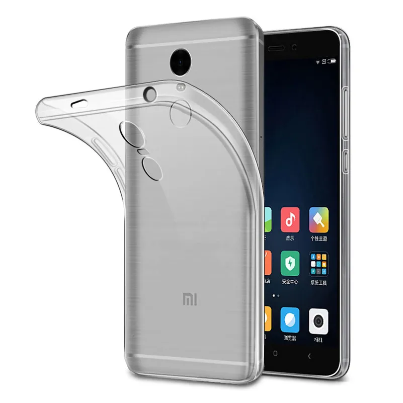 Фото Прозрачный чехол из ТПУ для Xiaomi Redmi Note 4 4X Note4 Мягкая силиконовая задняя крышка