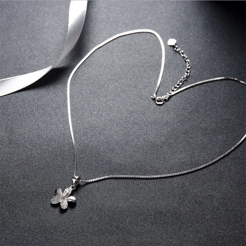 925 Sterling Silver Flower Pendant Rolo Chain Necklaces Contrated Fashion Women Elegant Jewelry Send Exquisite Jewelry Box
925 Sterling Silver Flower Pendant Rolo Chain Necklaces Contrated Fashion Women Elegant Jewelry Send Exquisite Jewelry Box
