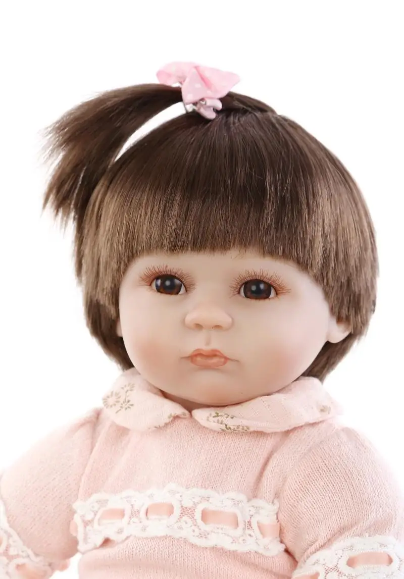 2016 New NPK 17Inch Soft Silicone Reborn Baby Dolls Handmade Vinyl Reborn Doll Looting Mohair Girls Gifts Bonecas Brinquedos
2016 New NPK 17Inch Soft Silicone Reborn Baby Dolls Handmade Vinyl Reborn Doll Looting Mohair Girls Gifts Bonecas Brinquedos