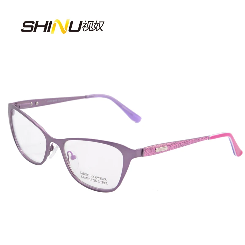 SHINU brand cat eye glasses frame stainless steel metal frame women business eyeglasses frame optical glasses with box SH401
SHINU brand cat eye glasses frame stainless steel metal frame women business eyeglasses frame optical glasses with box SH401
