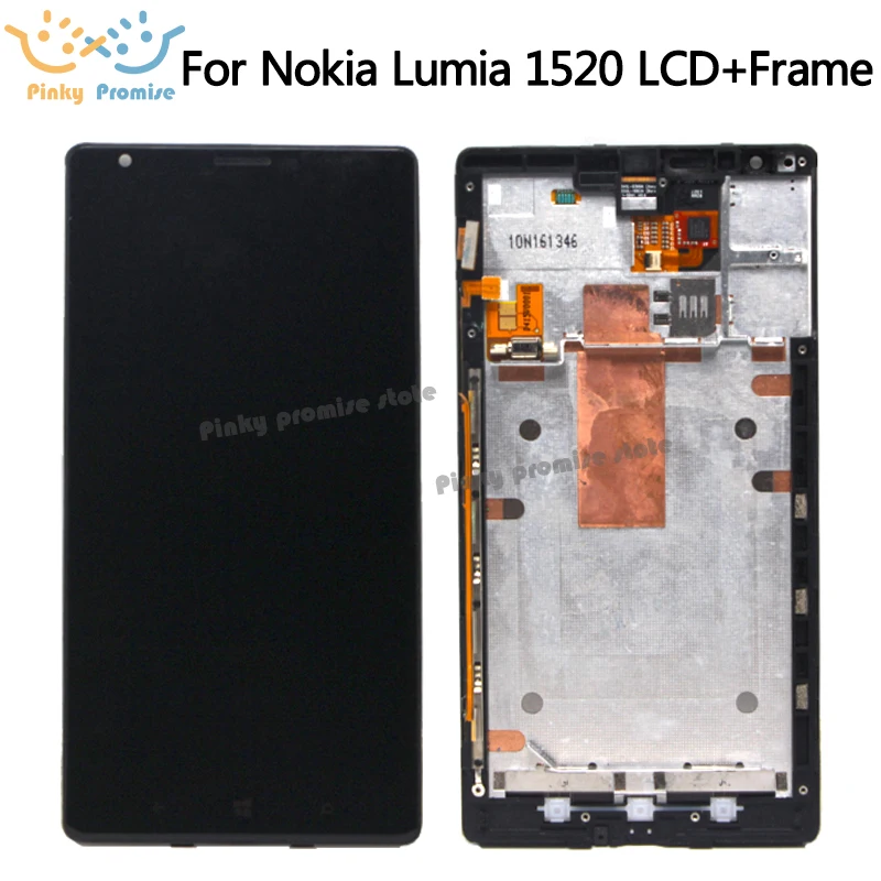 Гарантия 6 ''дисплей для NOKIA Lumia 1520 ЖК сенсорный экран дисплей дигитайзер в