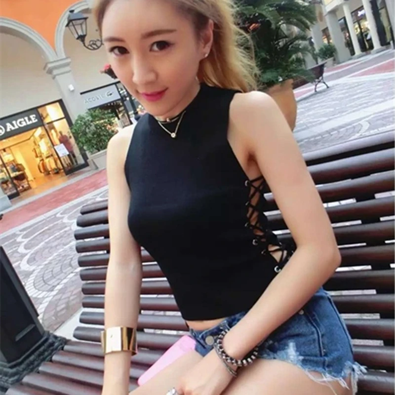 OllyMurs 2019 New Women Knitting Sweaters Slim Bodycon Sweater Side Lace-up Ladies Sexy Crop Tops Sleeveless Knitwear Short Top
OllyMurs 2019 New Women Knitting Sweaters Slim Bodycon Sweater Side Lace-up Ladies Sexy Crop Tops Sleeveless Knitwear Short Top