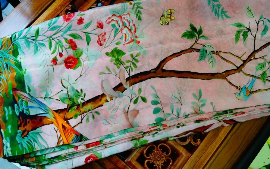D + silk fabrics of silk fabric printing of silk cloth Venus in summer Longevity tree Bird tree HD Holiday gift 2017
D + silk fabrics of silk fabric printing of silk cloth Venus in summer Longevity tree Bird tree HD Holiday gift 2017