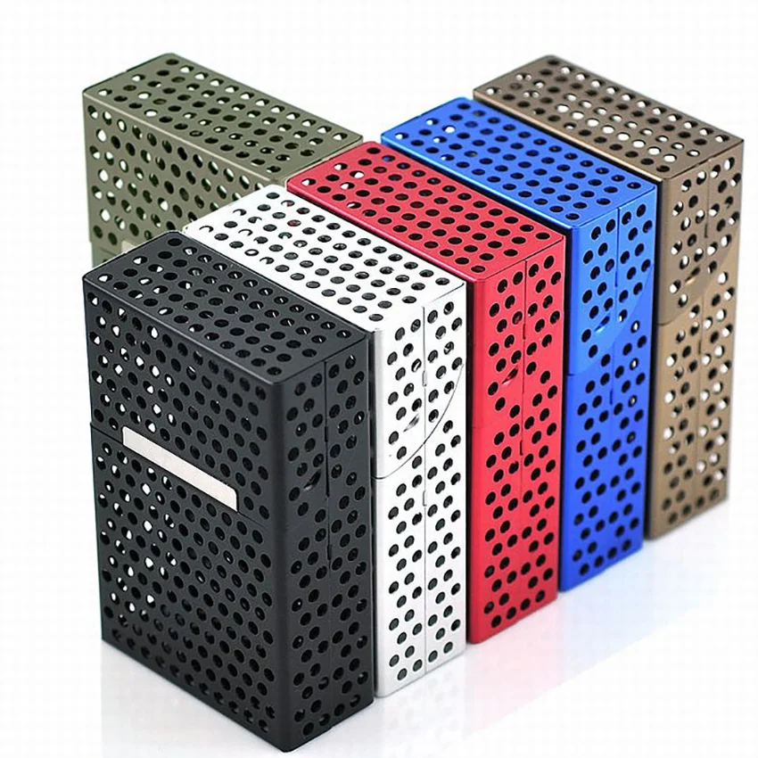 Hold 20 Cigarettes Metal Cigarette Case Creative Hollow Flip Cover Cigarette Holder Tobacco Cigar Storage Pocket Box Men Gift
Hold 20 Cigarettes Metal Cigarette Case Creative Hollow Flip Cover Cigarette Holder Tobacco Cigar Storage Pocket Box Men Gift