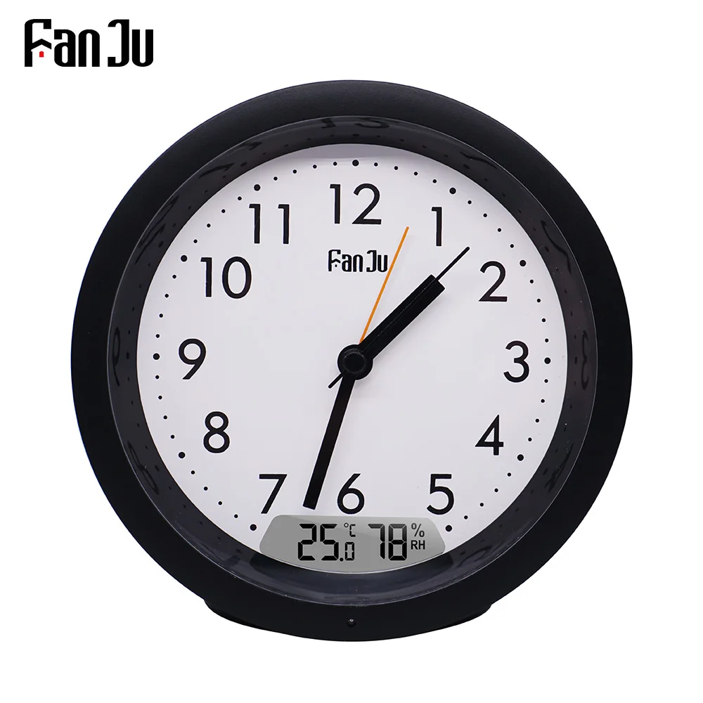 FanJu FJ5132 Alarm Clock Temperature Humidity Display Automatic Backlight Classic Round Desktop Table Bedside Clocks Home Decor
FanJu FJ5132 Alarm Clock Temperature Humidity Display Automatic Backlight Classic Round Desktop Table Bedside Clocks Home Decor