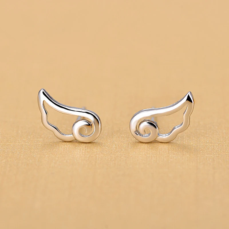 Fashion Quality Silver Color Hollow Angle Wings Stud Earrings For Women Lady Gifts Jewelry
Fashion Quality Silver Color Hollow Angle Wings Stud Earrings For Women Lady Gifts Jewelry