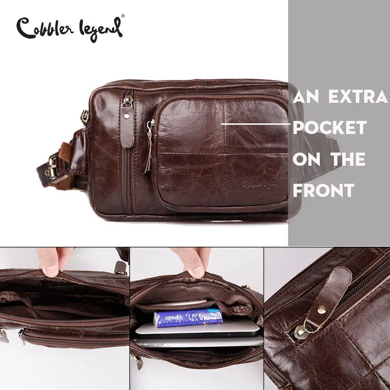 Cobbler Legend Fashion Men Bags Genuine Leather Male Bag Zipper Waist Pack Men Messenger Bags Small Crossbody Shoulder Bag
Cobbler Legend Fashion Men Bags Genuine Leather Male Bag Zipper Waist Pack Men Messenger Bags Small Crossbody Shoulder Bag