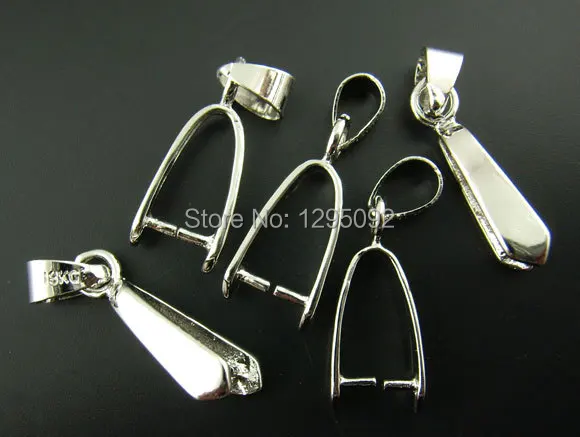 50Pcs Silver Tone Pinch Clip Bail Beads In Jewelry Connectors Findings Charms Wholesales 24mmx6mm
50Pcs Silver Tone Pinch Clip Bail Beads In Jewelry Connectors Findings Charms Wholesales 24mmx6mm