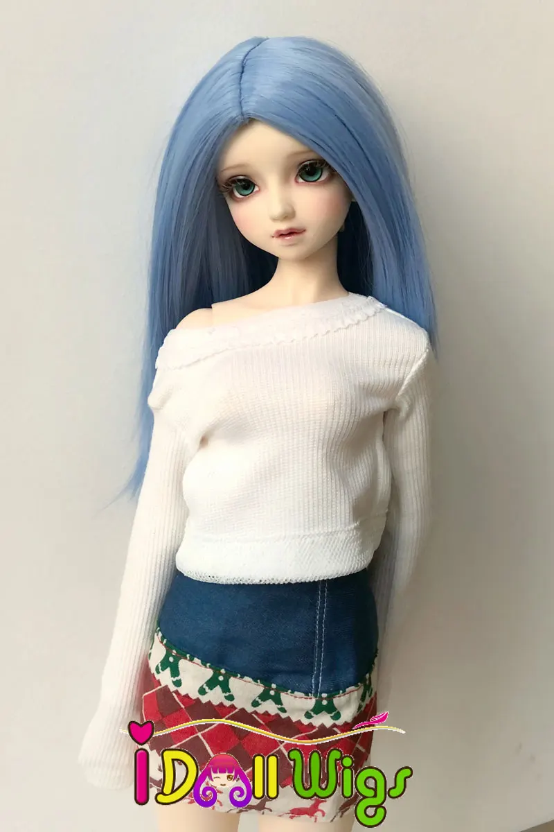 Free Shipping 1/3 1/4 1/6 Heat Resistant Fiber Wig Synthetic Sky Blue Straight Halve BJD Doll Hair Wigs in Beauty for Sale
Free Shipping 1/3 1/4 1/6 Heat Resistant Fiber Wig Synthetic Sky Blue Straight Halve BJD Doll Hair Wigs in Beauty for Sale