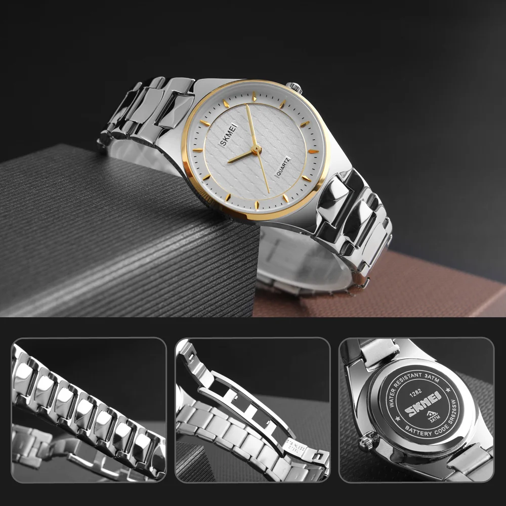 Women's Watches SKMEI Brand Fashion Casual Waterproof Quartz Watch Women Stainless Steel Ladies Wristwatch Relogio Feminino
Women's Watches SKMEI Brand Fashion Casual Waterproof Quartz Watch Women Stainless Steel Ladies Wristwatch Relogio Feminino