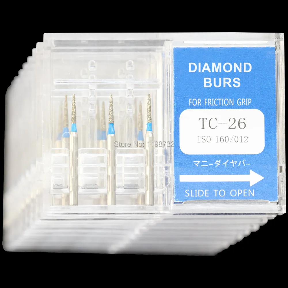 10 Boxes Dental Diamond Burs TC-26 Polisher Drill FG1.6mm High Speed Handpiece DIA-BURS Fast Shipping
10 Boxes Dental Diamond Burs TC-26 Polisher Drill FG1.6mm High Speed Handpiece DIA-BURS Fast Shipping