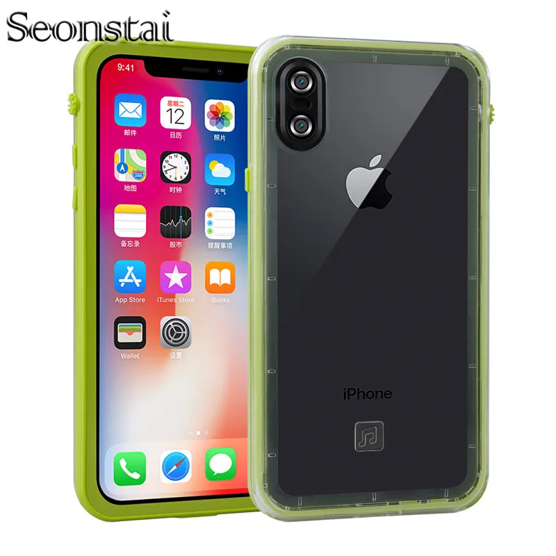 Водонепроницаемый чехол для iPhone X подводная ударопрочная защита IP68 от снега iPhonex
