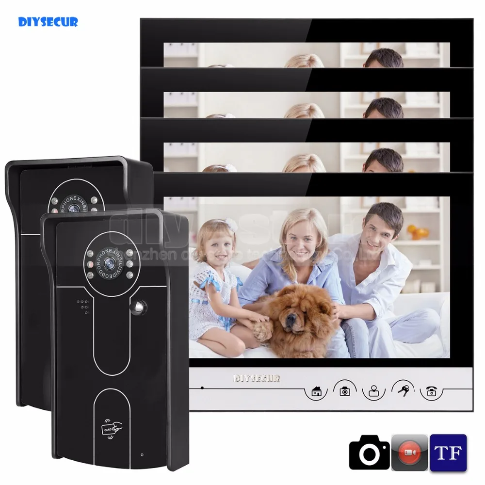 DIYSECUR 9 дюймов видео запись/фотография видео телефон двери дверной звонок Водонепроницаемый HD RFID камера Домашняя безопасность Интерком сист...
DIYSECUR 9 дюймов видео запись/фотография видео телефон двери дверной звонок Водонепроницаемый HD RFID камера Домашняя безопасность Интерком сист...