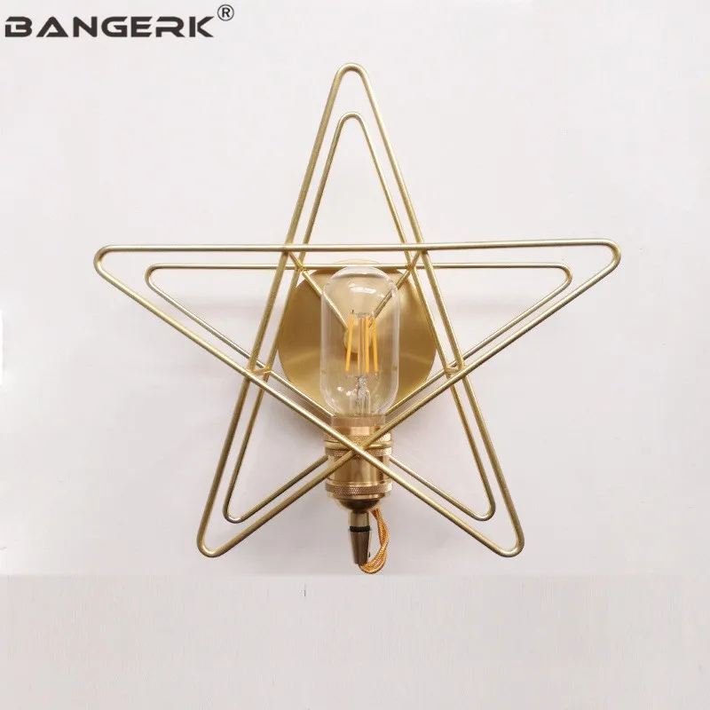 Nodern Design Loft Wall Light Iron Brass Stars Sconce Lighting Vintage Edison Bedside Wall Lamp Home Decor Antique Fixtures
Nodern Design Loft Wall Light Iron Brass Stars Sconce Lighting Vintage Edison Bedside Wall Lamp Home Decor Antique Fixtures