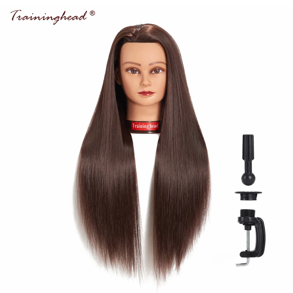Traininghead 26 28 &quotСинтетический волос Парикмахерские голову куклы женский салон