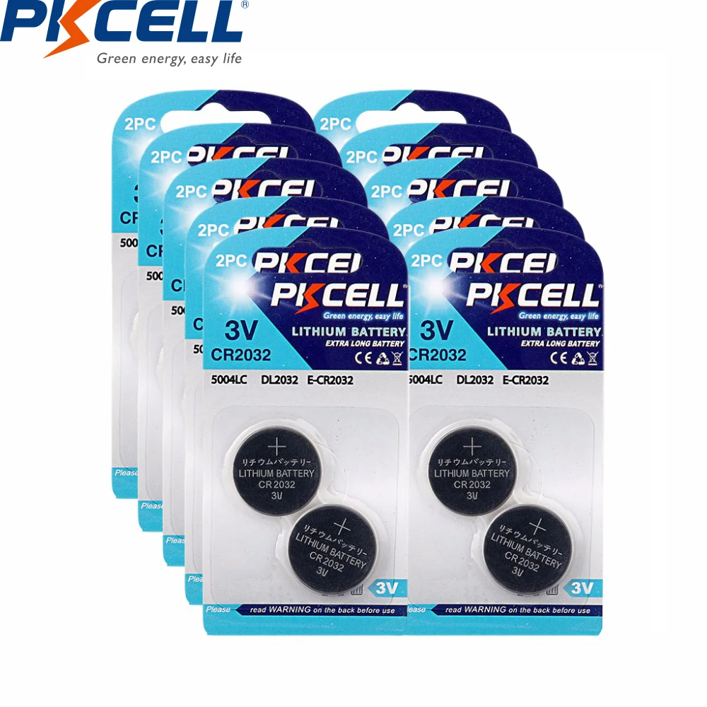 20Pcs 10Card PKCELL Lithium Battery cr2032 DL2032 CR 2032 KCR2032 5004LC ECR2032 3v Button Cell Batteries For Watch Clock
20Pcs 10Card PKCELL Lithium Battery cr2032 DL2032 CR 2032 KCR2032 5004LC ECR2032 3v Button Cell Batteries For Watch Clock