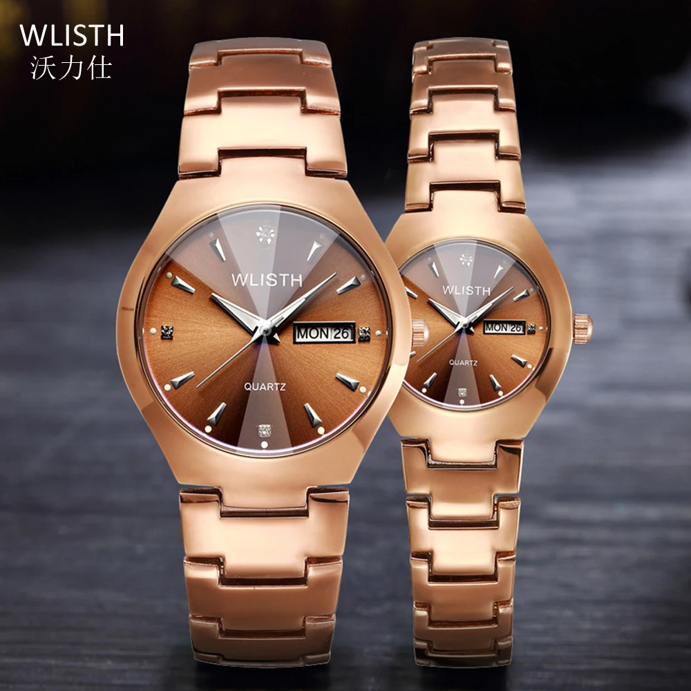 Couple Watches for Lovers WLISTH Brand Quality Waterproof Quartz Watch Men Women Watches Fashion Luxury Coffee Gold Pair Hours
Couple Watches for Lovers WLISTH Brand Quality Waterproof Quartz Watch Men Women Watches Fashion Luxury Coffee Gold Pair Hours