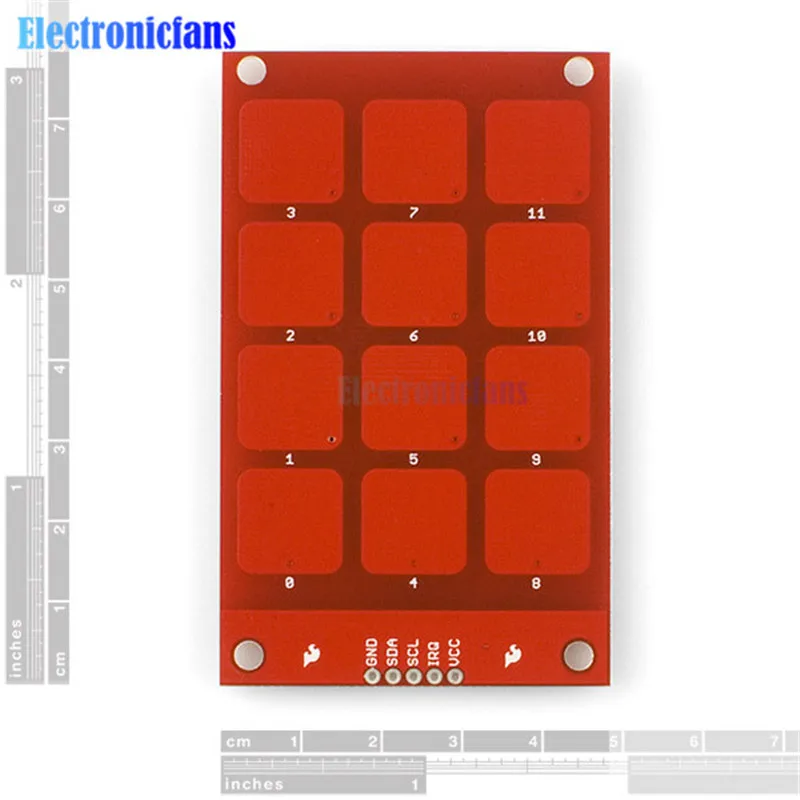 Фото MPR121 3 В логический емкостный сенсорный модуль сенсорные клавиши клавиатуры для