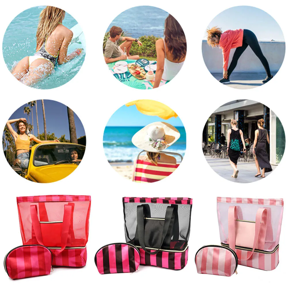 34*15.5*40cm Women Swimming Bag Mesh Bags Handbags Wet and Dry Swimsuit Bags Net Travel Pool Beach Pouch Collection
34*15.5*40cm Women Swimming Bag Mesh Bags Handbags Wet and Dry Swimsuit Bags Net Travel Pool Beach Pouch Collection