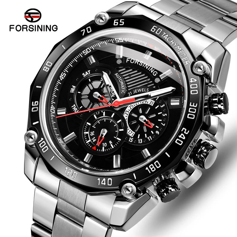 FORSINING Mens Self Winding Watches Men Luxury Automatic Mechanical Watch Fashion Business Wristwatch with Date and Week Display
FORSINING Mens Self Winding Watches Men Luxury Automatic Mechanical Watch Fashion Business Wristwatch with Date and Week Display